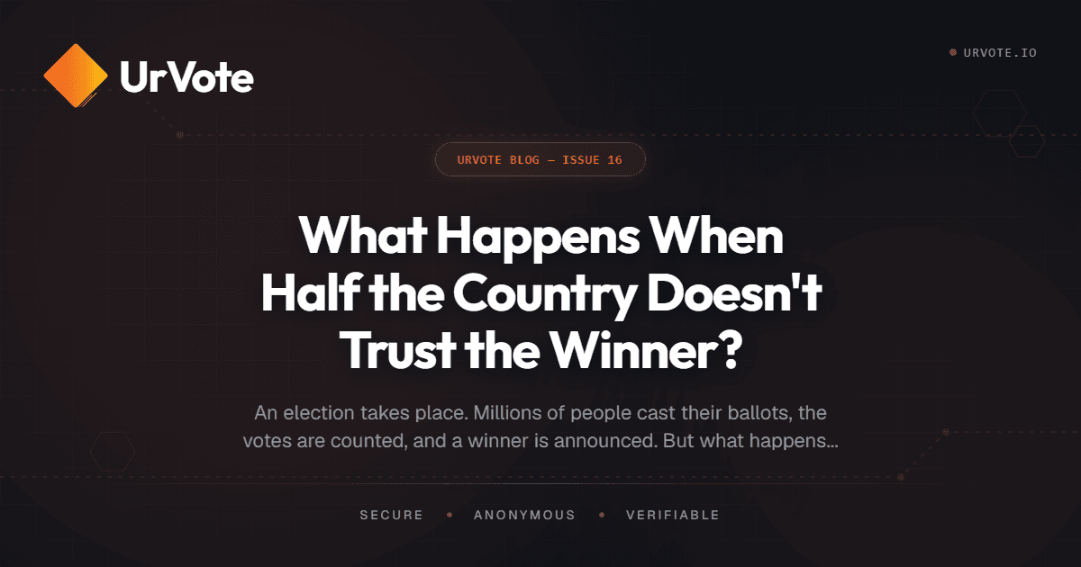 What Happens When Half the Country Doesn't Trust the Winner?