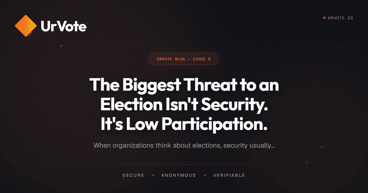 The Biggest Threat to an Election Isn't Security. It's Low Participation.