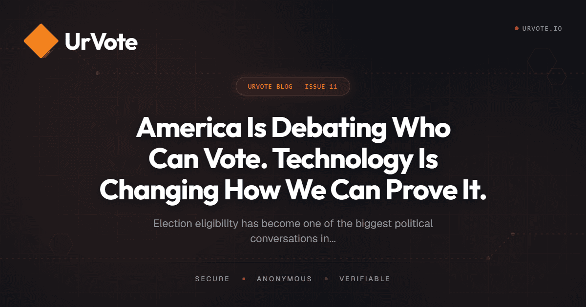 America Is Debating Who Can Vote. Technology Is Changing How We Can Prove It.